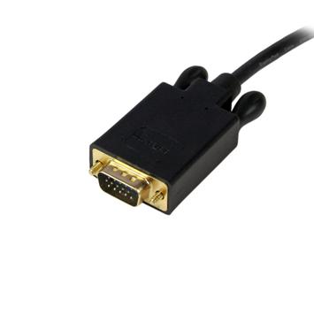 StarTech 6ft DisplayPort to VGA Cable - 1920 x 1200 - Active DP to VGA Adapter - DP to VGA Monitor Cable (DP2VGAMM6B) - DisplayPort-kabel - 1.83 m (DP2VGAMM6B)