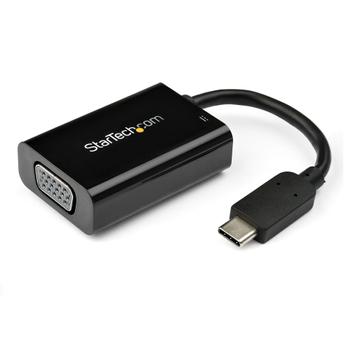 STARTECH USB-C to VGA Video Adapter with USB Power Delivery - 2048x1280 (CDP2VGAUCP)