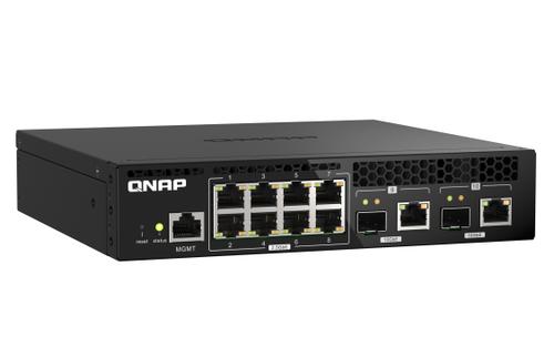 QNAP QSW-M2108R-2C 8X2.5GBPS2X10GBPS SFP+/ NBASE-T WEBMANAG SWITCH RM PERP (QSW-M2108R-2C)