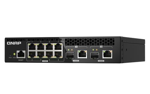 QNAP QSW-M2108R-2C 8X2.5GBPS2X10GBPS SFP+/ NBASE-T WEBMANAG SWITCH RM PERP (QSW-M2108R-2C)