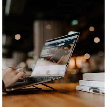 SWEDISH POSTURE Laptop Stand Ergonomic Foldable (0349B1)