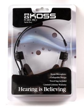 KOSS Hörlur PortaPro Communication Headset On-Ear Mic Svart (196825)