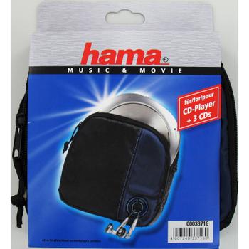 HAMA CD-player Bag incl. 3x CDs Black/ Blue (00033716)