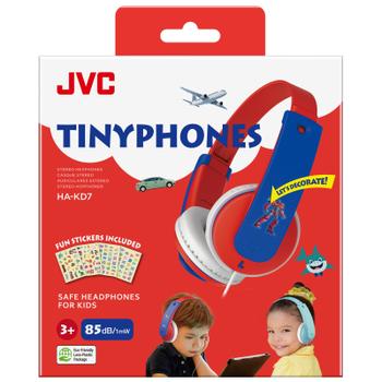 JVC Hodetelefon Barn KD7 On-Ear 85dB Rød New (HA-KD7-RN-E)