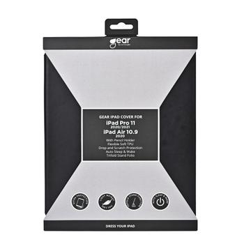 GEAR Nettbrett Deksel Svart iPad Air11" 24/25 Air 10.9" 20/22, Pro11" 20/21/22 (599727)