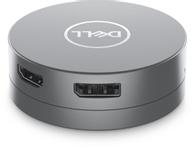 DELL 6-in-1 Multiport Adapter DA305 - dokkingstasjon - USB-C - HDMI, DP, USB-C - 1GbE (DELLDA305Z)