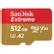 SANDISK Extreme microSDXC 512GB+SD 190MB/s