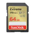 SANDISK Extreme 64GB SDXC 170MB/s UHS-I C10 U3