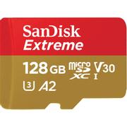 SANDISK 128GB Class 10 MicroSD Memory Card and Adapter