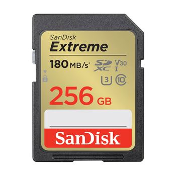 SANDISK Extreme 256GB SDXC 180MB/s UHS-I C10 U3 (SDSDXVV-256G-GNCIN)