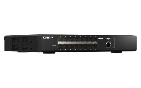 QNAP 25GbE fiber managed switch with 10GbE connectivity for backbone networks (QSW-M5216-1T)