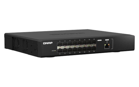 QNAP 25GbE fiber managed switch with 10GbE connectivity for backbone networks (QSW-M5216-1T)