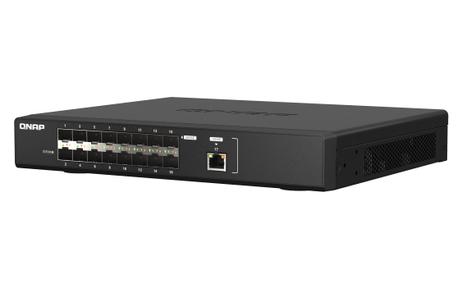 QNAP 25GbE fiber managed switch with 10GbE connectivity for backbone networks (QSW-M5216-1T)