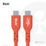 CLUB 3D USB2 Type-C Bi-Directional Cable, Data 480Mb,PD 240W(48V/5A) EPR M/M 2m