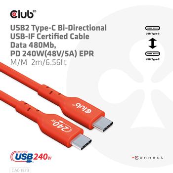 CLUB 3D Usb2 Type-C Bi-Directional (CAC-1573)