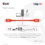 CLUB 3D USB2 TYPE-C BI-DIRECTIONAL CABLE DATA 480MB PD 240W 48V/5A EPR M/M 2M/6.56FT (CAC-1573)