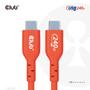 CLUB 3D USB2 TYPE-C BI-DIRECTIONAL CABLE DATA 480MB PD 240W 48V/5A EPR M/M 2M/6.56FT (CAC-1573)