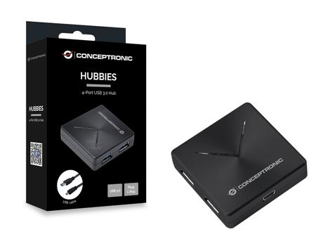 CONCEPTRONIC Hubbies 4-Port Usb 3.0 Hub (HUBBIES02B)