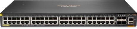 Hewlett Packard Enterprise HPE Aruba 6200F 48G Class4 PoE 4SFP+ 370W Switch - switch - 52 porter - Styrt - rackmonterbar (JL727A#ABB)