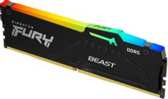Kingston FURY Beast RGB - DDR5 - modul - 16 GB - DIMM 288-pin - 5200 MHz / PC5-41600 - ikke-bufret