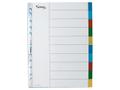 Lyreco Skilleblad LYRECO A4 PP 10-delt indeks