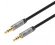 MANHATTAN MH Stereo Cable, Male/Male, 3.5mm AUX, gold plated, 1m