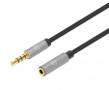 MANHATTAN MH Stereo Cable, Male/Female, 3.5mm AUX, gold plated, 2m