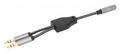 MANHATTAN MH Stereo Adapter Cable, Female/ 2xMale,  3.5mm AUX, 15cm (356121)