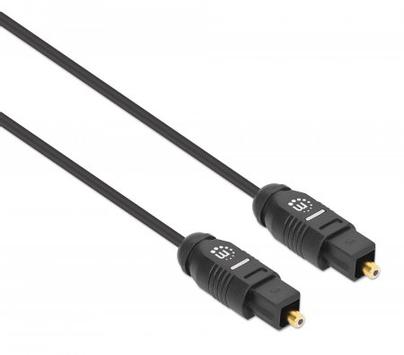Manhattan MH Toslink Cable, Male/ Male,  gold plated, 3m (356084)