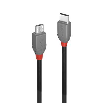 LINDY 0.5m USB 2.0  Type C to Micro-B Cable Anth.. Factory Sealed (36890)