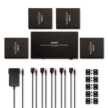 LINDY Extender 4 Port 70m Cat.6 HDMI 4K60
 Factory Sealed (38262)