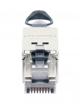 INTELLINET INT Cat6a STP Tooless RJ 45 Modular Field Plug, w-Pull Ring (790741)