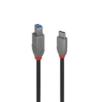 LINDY 0.5m USB 3.2 Type C to B Cable, Anthra Line (36665)