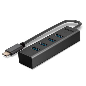 LINDY 4 Port USB 3.2 Type C Hub (43325)
