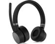 LENOVO o Go - Headset - on-ear - Bluetooth - wireless, wired - active noise cancelling - USB-C - thunder black - Certified for Skype for Business, Certified for Microsoft Teams - for ThinkCentre M75t Gen 2,  (4XD1C99222)