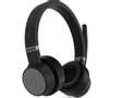 LENOVO o Go - Headset - on-ear - Bluetooth - wireless, wired - active noise cancelling - USB-C - thunder black - Certified for Skype for Business, Certified for Microsoft Teams - for ThinkCentre M75t Gen 2,  (4XD1C99222)