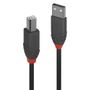 LINDY USB2.0 Type A to B Cable. Anthra Line. 2.0m Factory Sealed