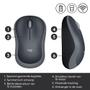 LOGITECH WIRELESS MOUSE M185 SWIFT GREY USB CORDLESS IN (910-002238)