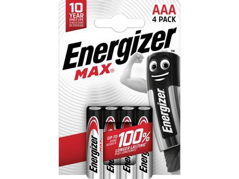 ENERGIZER Batteri ENERGIZER Alk Max AAA/LR03 (4) (438147)
