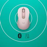 Logitech Signature M650 - mus - Bluetooth,  2.4 GHz - rosa (910-006254)
