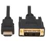 TRIPP LITE Eaton - Adapter cable - DVI-D male to HDMI male - 1.8 m - double shielded - black (P566-006)