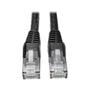 TRIPP LITE TRIPPLITE Cat6 Gigabit Snagless Molded UTP Ethernet Cable RJ45 M/M Black 15ft. 4.57m