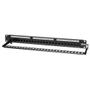 TRIPP LITE TRIPPLITE 24-Port 1U Rack-Mount Cat6/Cat5 Feedthrough Patch Panel RJ45 Ethernet TAA (N254-024)