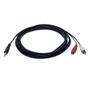 TRIPP LITE TRIPPLITE 3.5mm Mini Stereo to RCA Audio Y Splitter Adapter Cable M/2xM 12ft. 3.7m