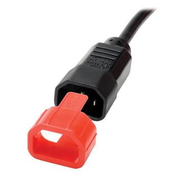 TRIPP LITE PDU Plug Lock Connector C14 Power Cord to C13 Outlet Red 100pk - Kabelborttagningslås - röd (PLC13RD)