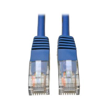 TRIPP LITE TRIPPLITE Cat5e 350mHz Molded UTP Ethernet Cable RJ45m/M PoE Blue 10ft. 3.05m RJ-45M to RJ-45M 3m UTP CAT 5e blue (N002-010-BL)