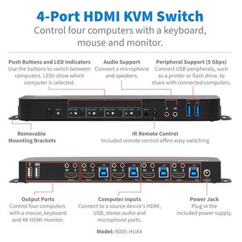 TRIPP LITE 4-Port HDMI/USB KVM (B005-HUA4)