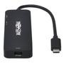 TRIPP LITE TRIPPLITE USB-C Multiport Adapter - 4K 60 HDMI 3 USB-A Hub Ports 100W PD Charging HDR HDCP 2.2 (U444-06N-H3UC2)