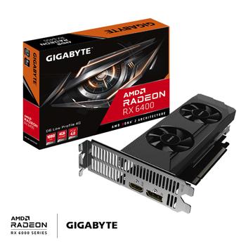 GIGABYTE Radeon RX6400 D6           4GB GDDR6 HDMI DP LP (GV-R64D6-4GL)