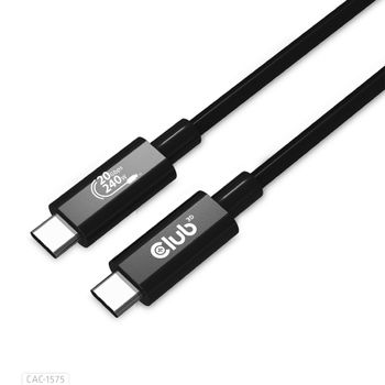 CLUB 3D USB4 GEN2X2 TYPE-C BI-DIRECTIONAL CABLE 4K60HZ DATA 20GBPS PD 240W 48V/5A EPR M/M 2M/6.56FT (CAC-1575)